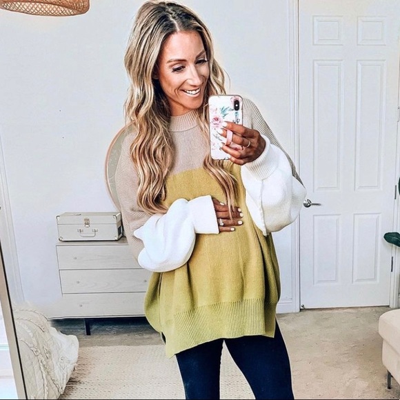 Free People Sweaters - Free People colorblock Sweater